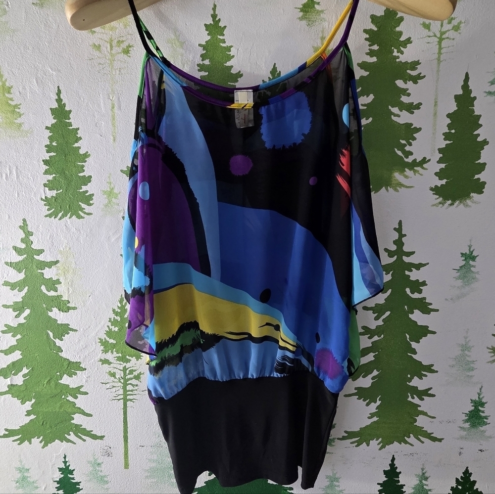 Colorful Imagine Abstract Women's Blouse
